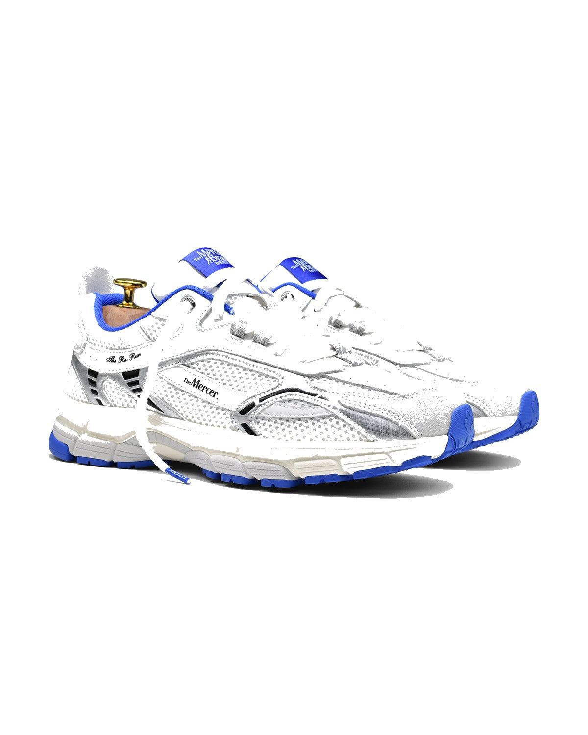 Sneakers The Mercer Re-Run blanc et bleu – vue 2