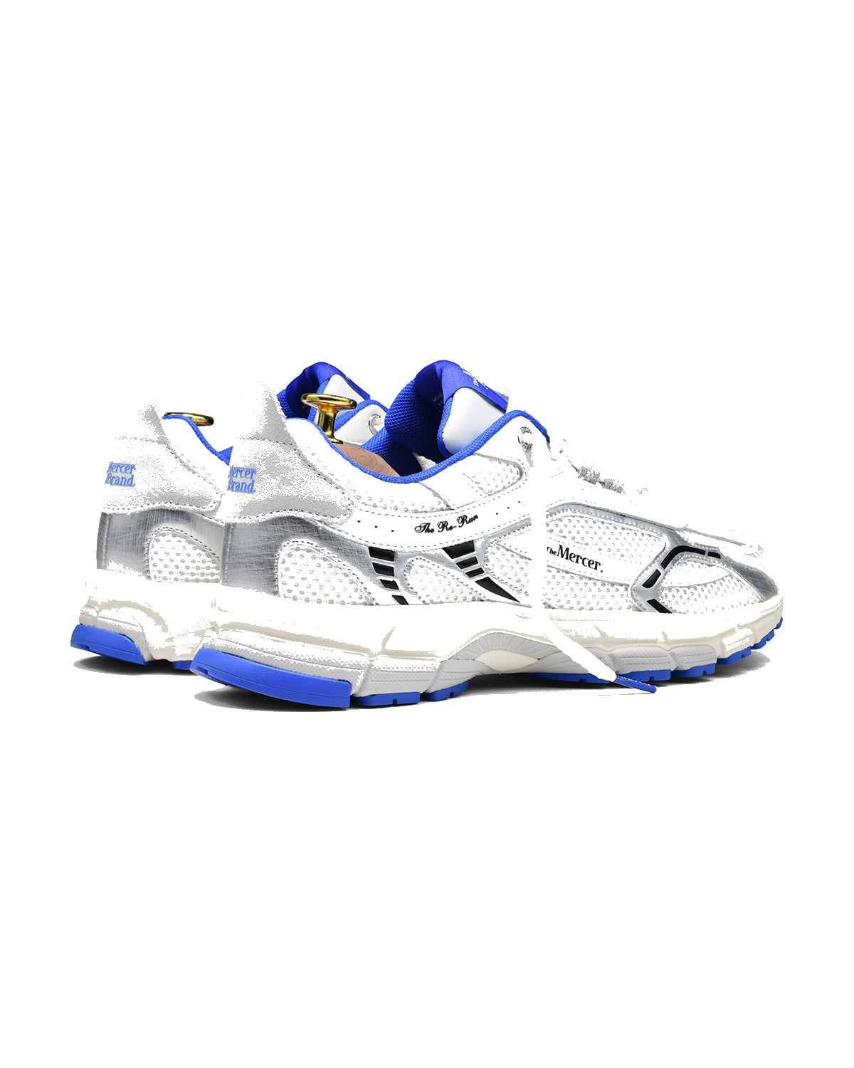 Sneakers The Mercer Re-Run blanc et bleu – vue 3