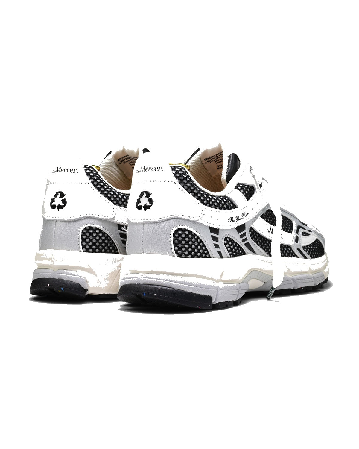 Sneakers The Mercer Re-Run blanc et noir – vue 3