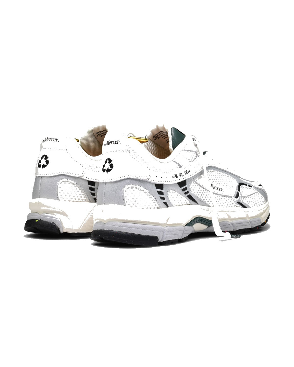 Sneakers The Mercer Re-Run blanc et vert – vue 3