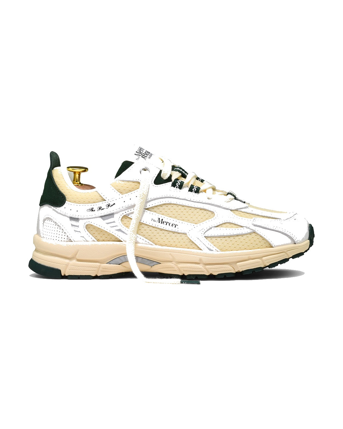 Sneakers The Mercer Re-Run Vintage Nappa blanc et vert – vue 1