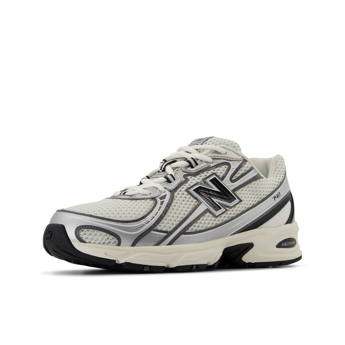 Sneakers New Balance 740 écru et noir – vue 1