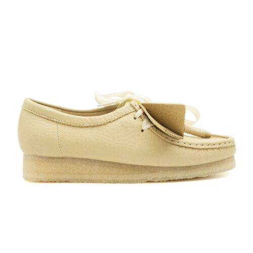Clarks Wallabee Pale Yellow Leather